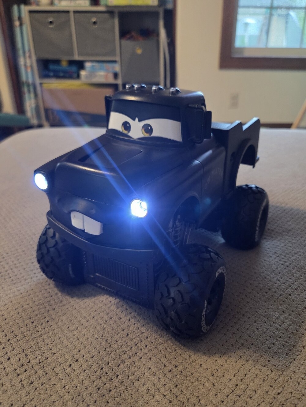 RARE Ridemakerz Disney Pixar Cars Stealth Black Tow Mater - Lights & Sounds Work